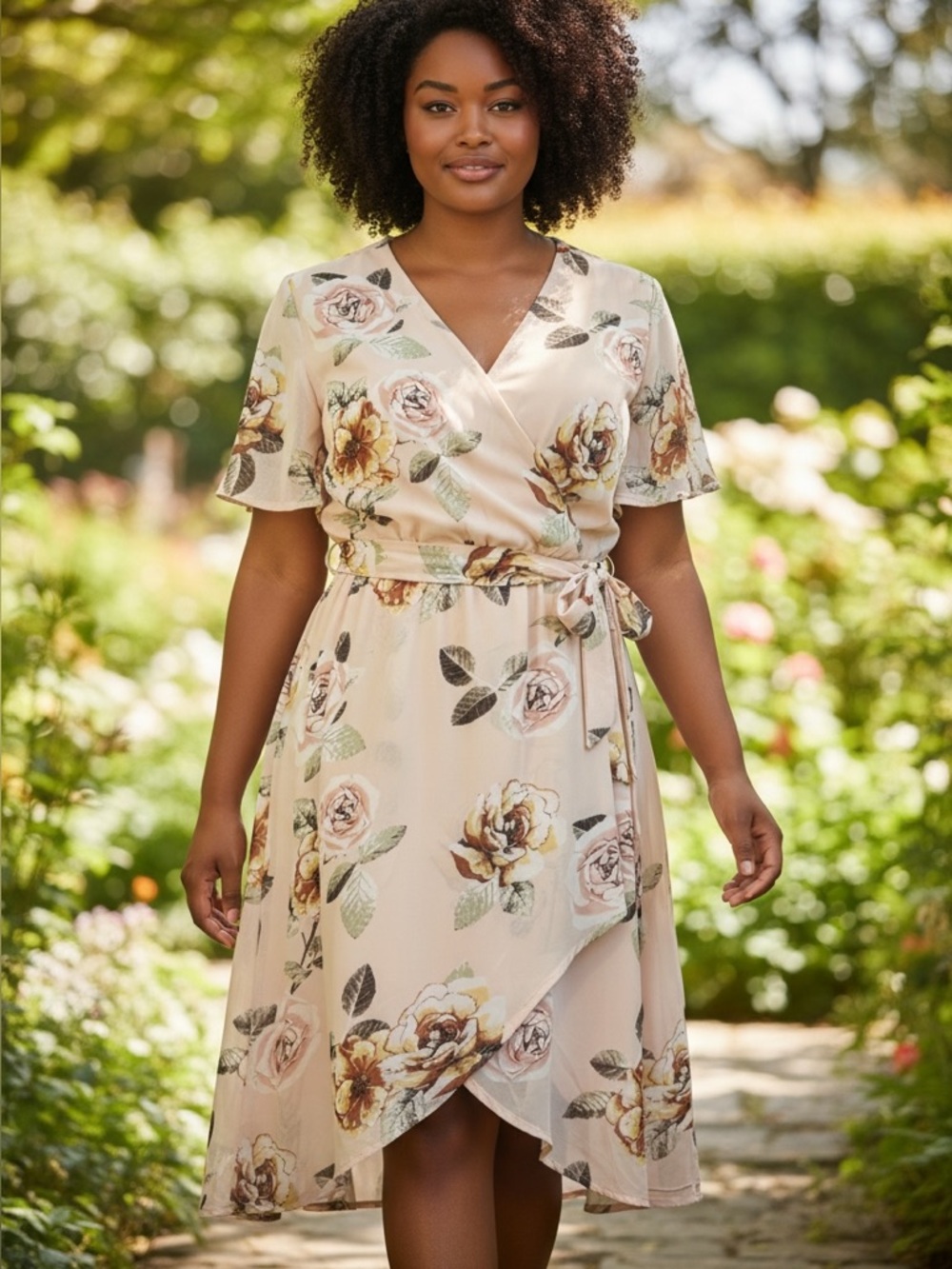 Signature Studio Pink Floral Dress